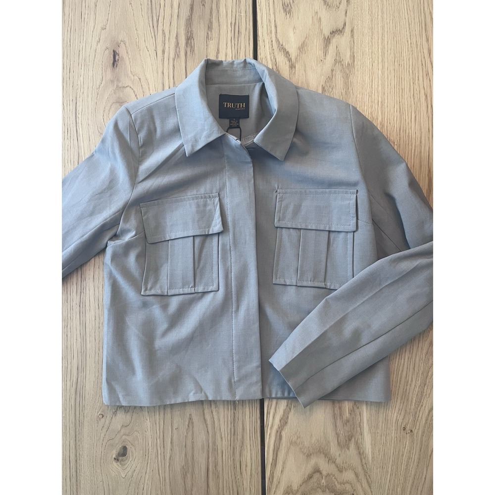 TRUTH Republic Womens Utilitarian jacket Size 2 Beige Business casual NWT